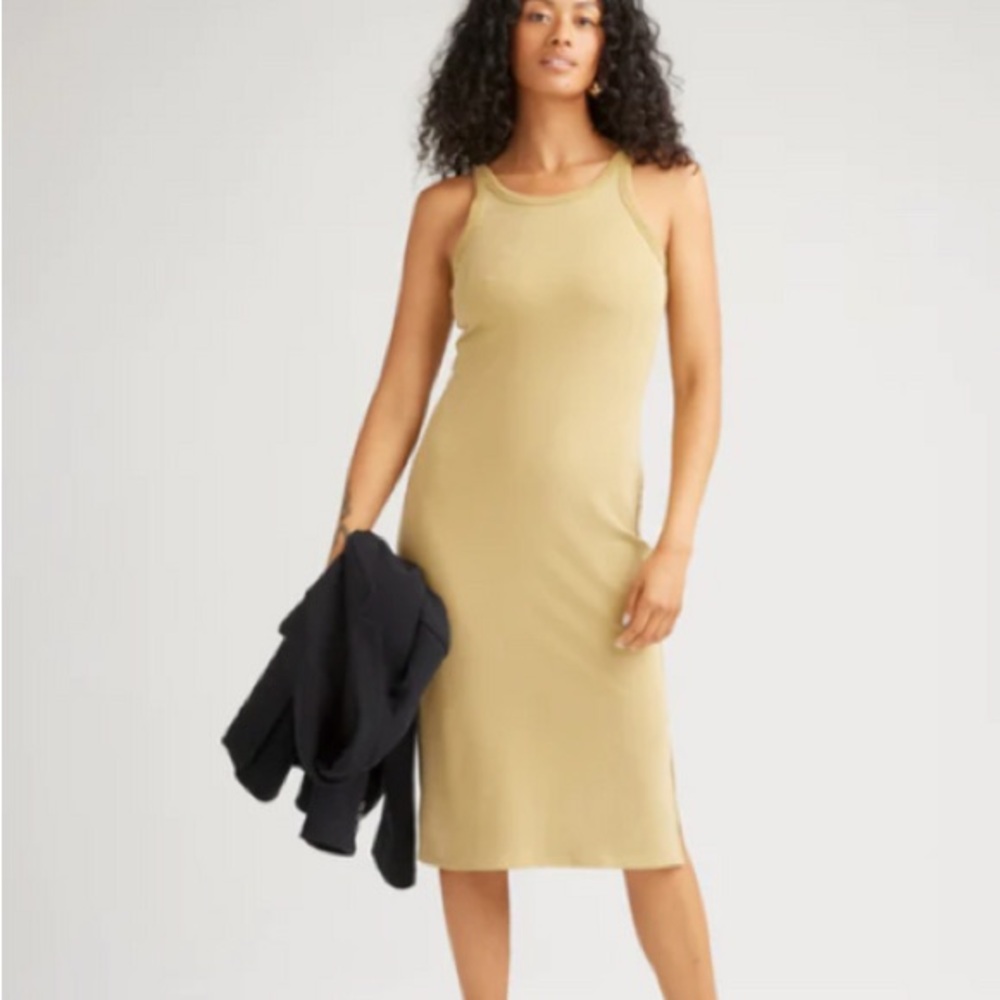 Richer Poorer Vintage Ribbed Midi Dress
